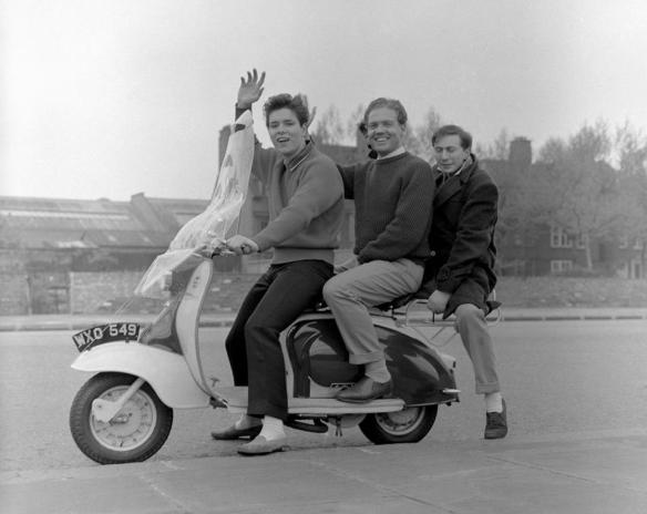 Cliff Richard on a Lambretta