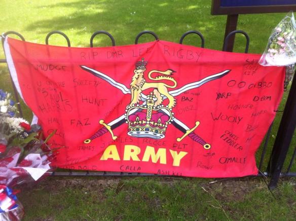 Lee Rigby Army Flag