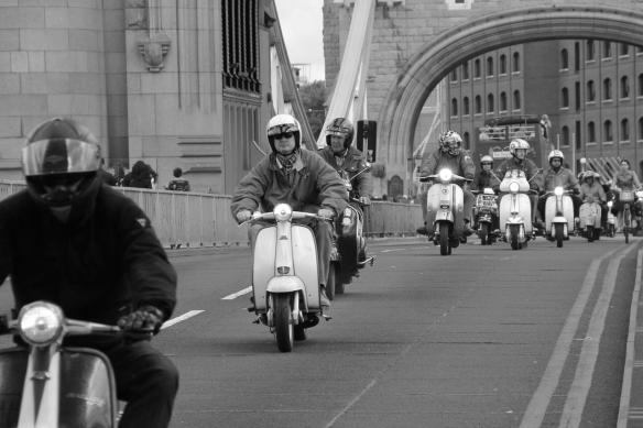 Scoots on Tower Bridge